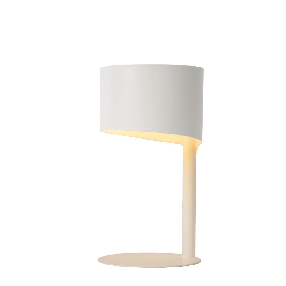 Lucide Strakke tafellampKnulle Ø 15cm wit - 45504/01/31