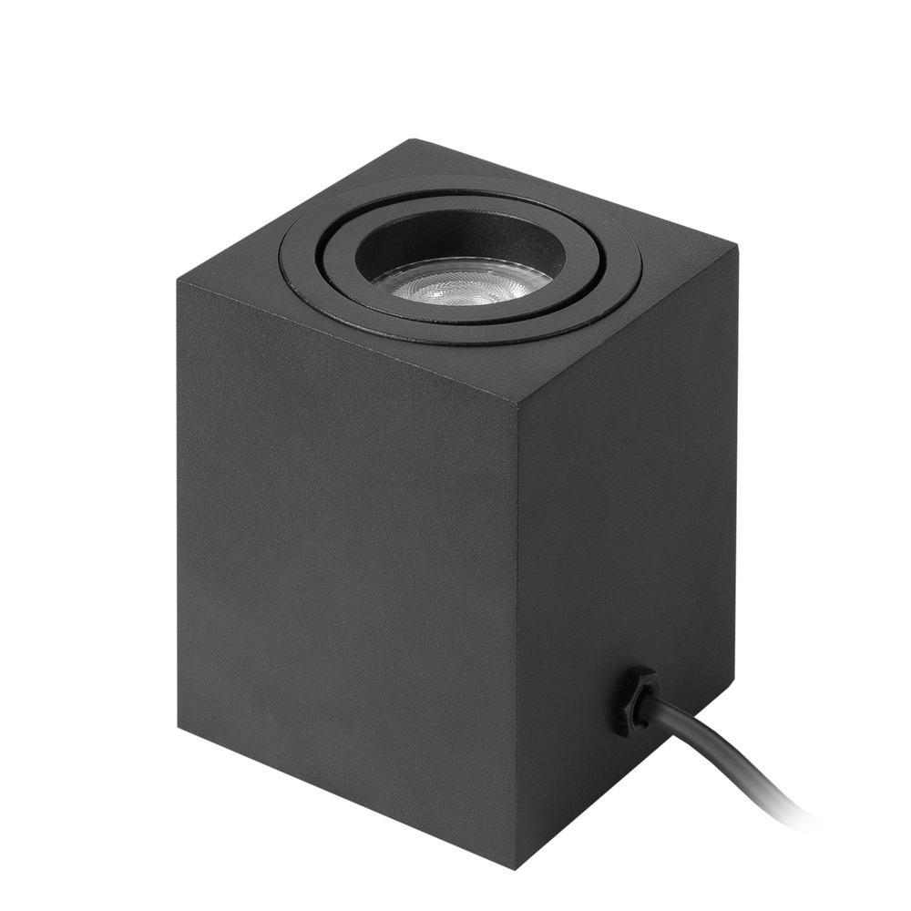 Highlight Strakke tafellamp Rebel vierkant zwart 9,5cm - T1450.01