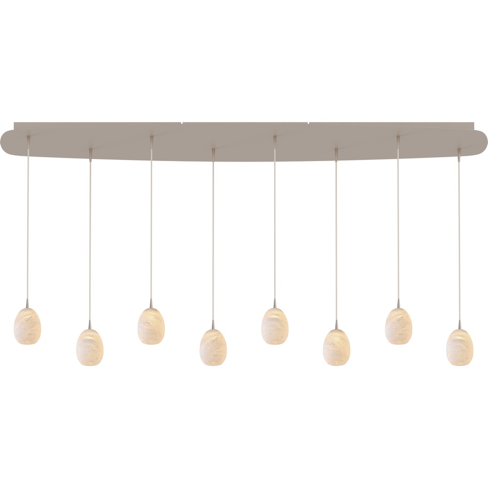 Masterlight Ovale hanglampAlta 8-lichts beige terra - 2325-36-170-45-8-209