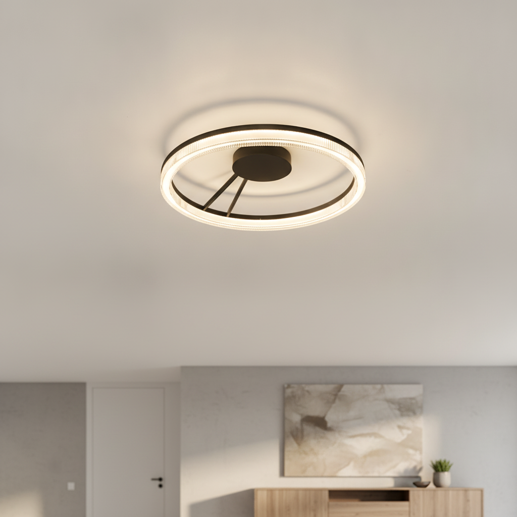 Lyora Zwarte plafondlampLonela design - 109375