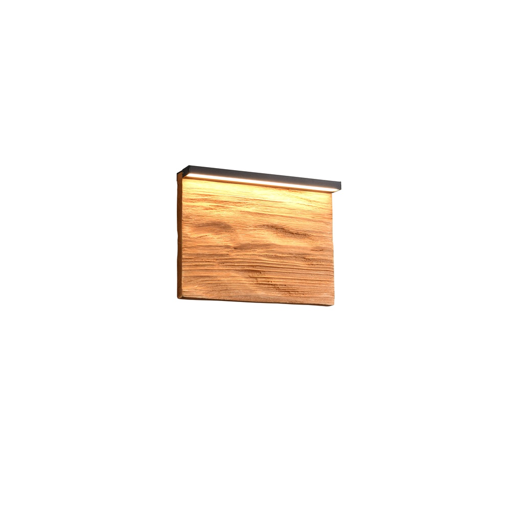 Trio Design wandlampKalea zwart met hout 20cm - 255510130