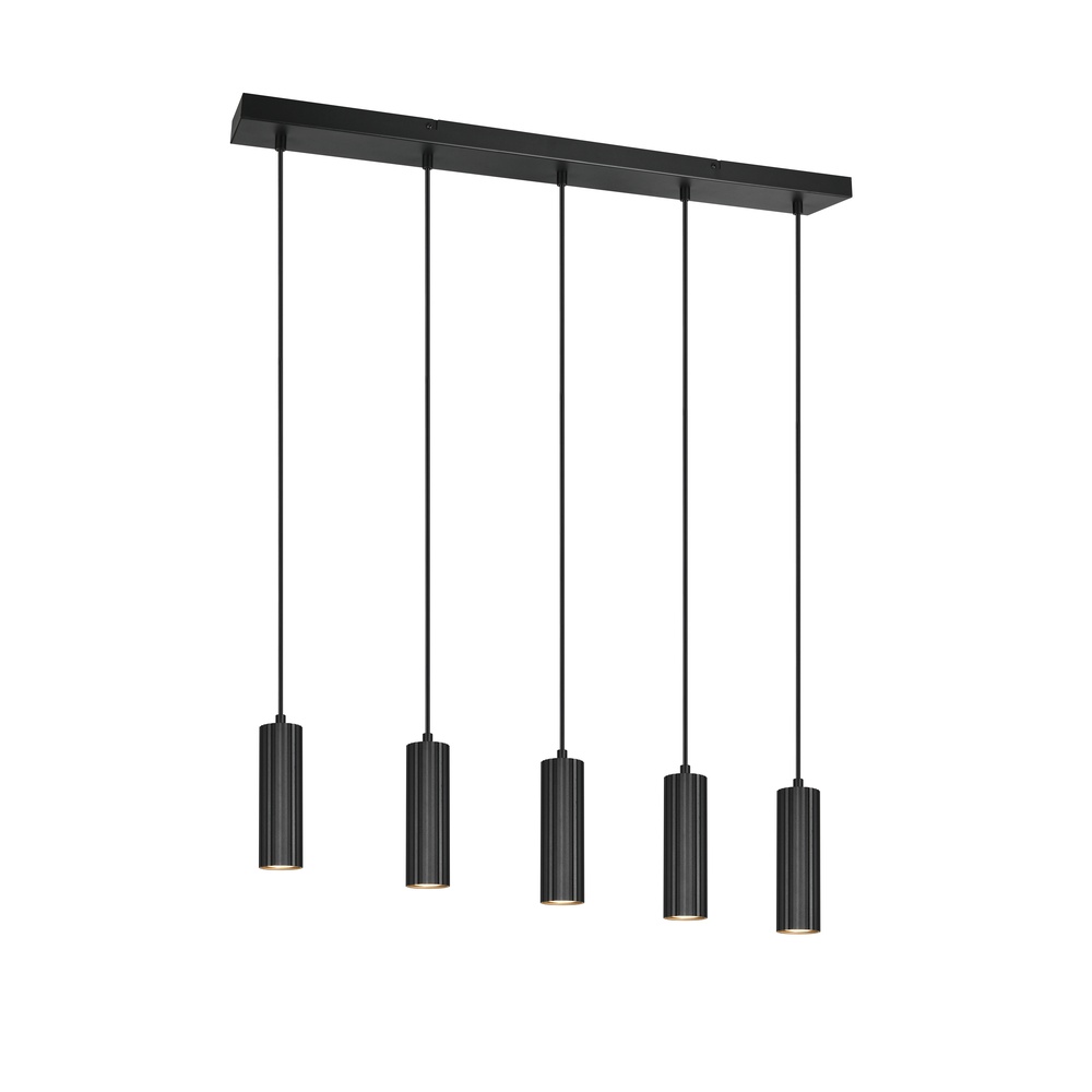 Trio 5-lichts hanglampSoka zwart - 367700532