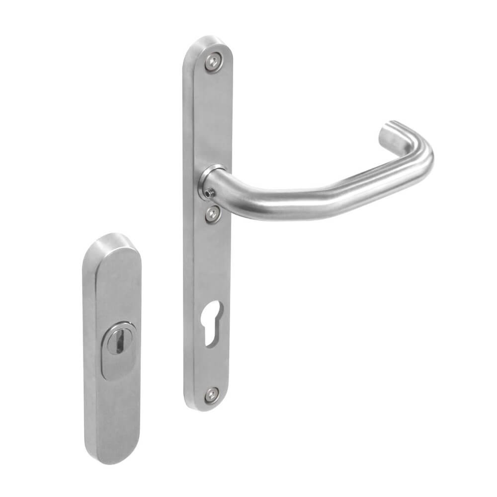 Intersteel VoordeurbeslagVurano kerntrekbeveiliging smal PC 92mm RVS - 0035.398349