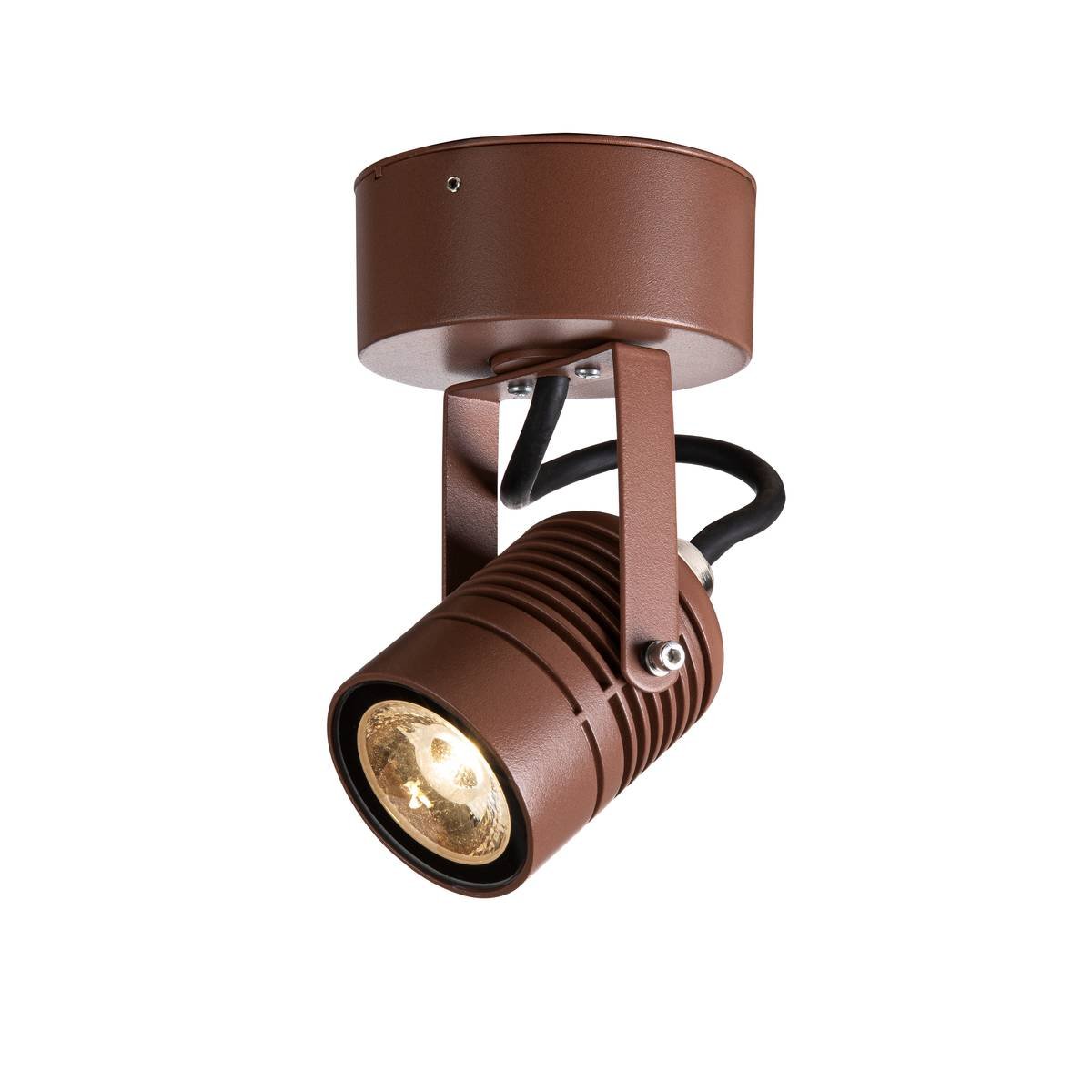 SLV RichtbareLed spot 6cm - 6w - 3000K bruin - 1004957