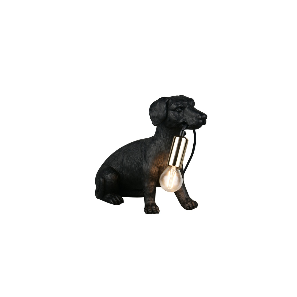 Trio TafellampRudi hondje zwart - R56601002