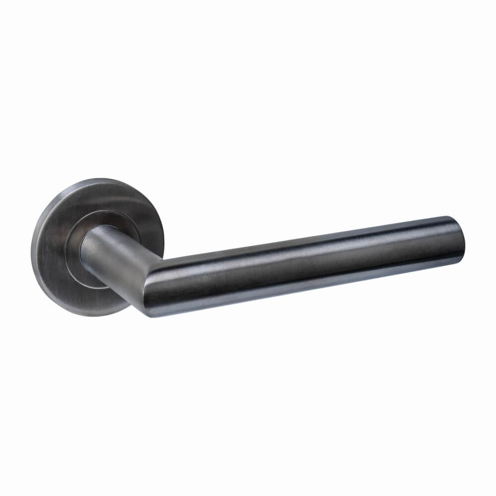Intersteel DeurklinkQ 01 op rond rozet antraciet - 1329.102102