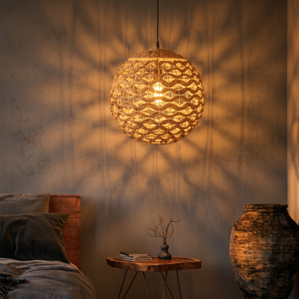 Lyora Rotan hanglampGriffin Ø 40cm - 110782