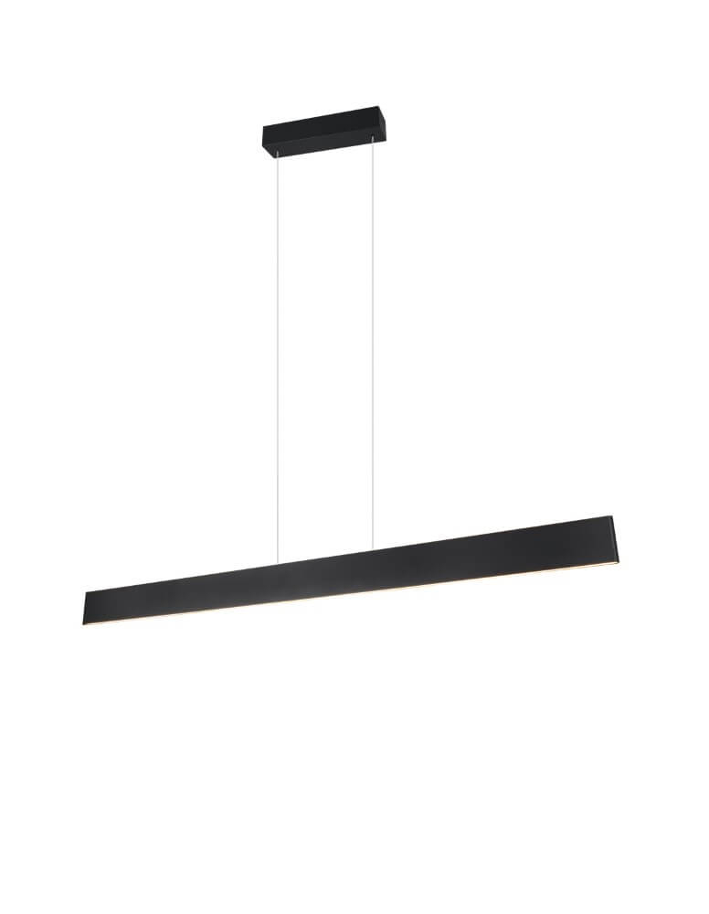 Trio Led kantoor hanglamp Galway 150cm - zwart - 349710132