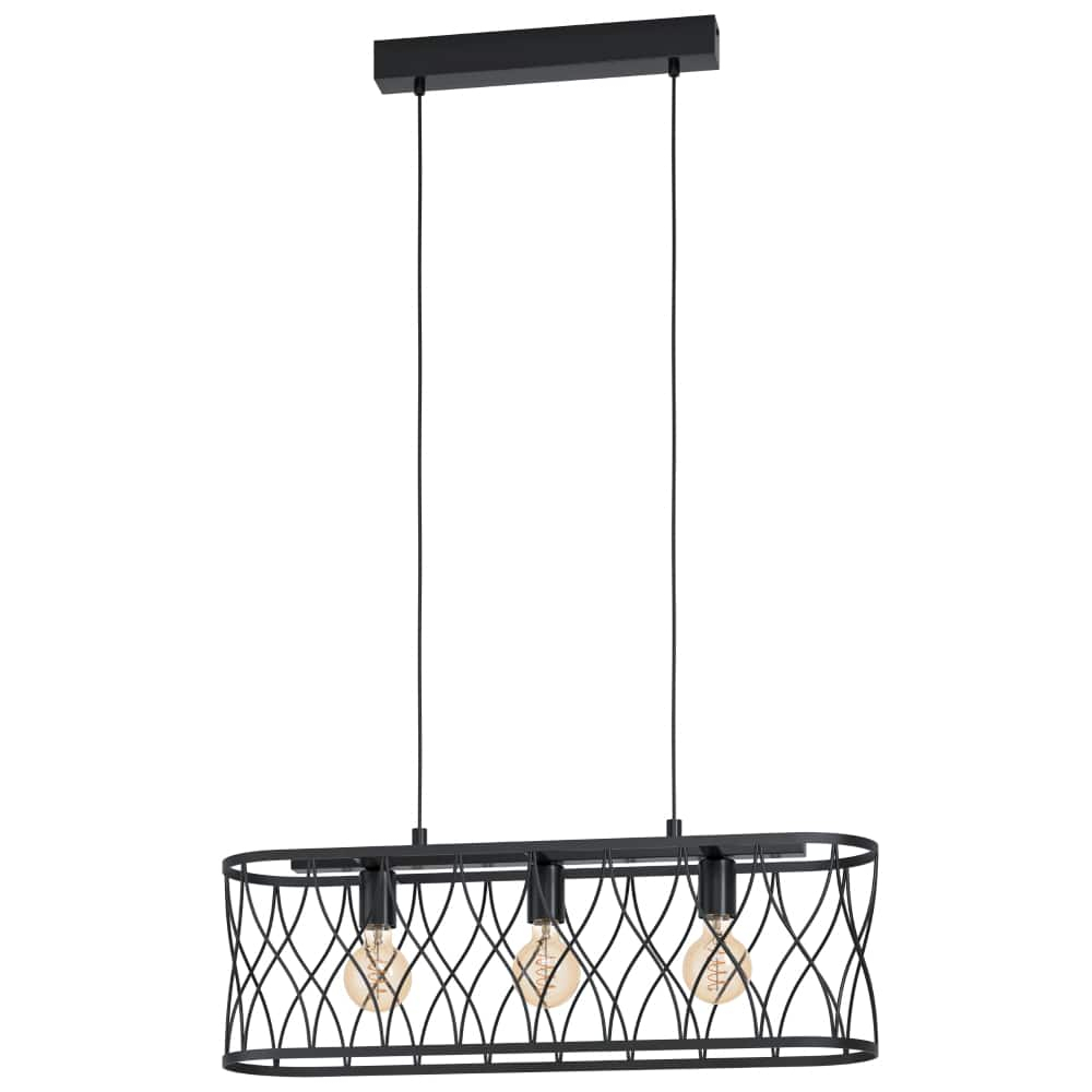 Eglo Zwarte hanglamp Giltspur - 43554