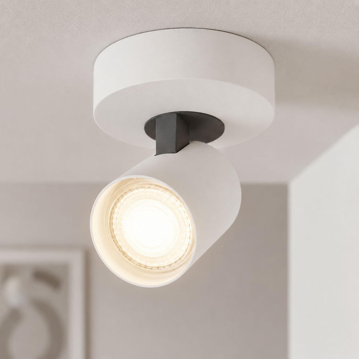 Artdelight Witte opbouwspotVivaro - PL 1801-RO WI