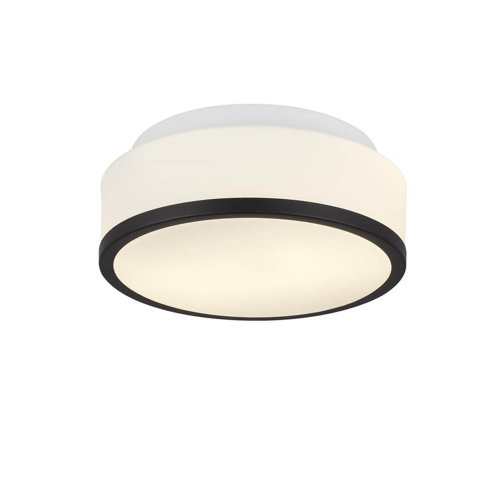 Searchlight Badkamer plafondlamp Cheese Ø 23cm - 7039-23BK