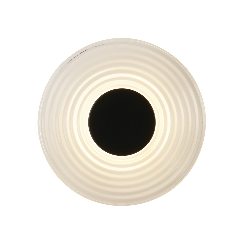 Searchlight WandlampCleo zwart en helder glas - 32210CL