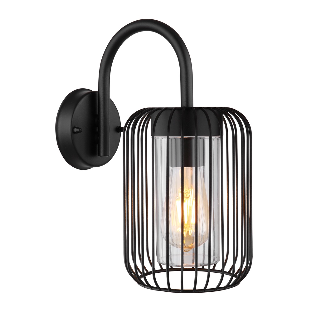 Globo Wandlamp Nina zwart - 31985