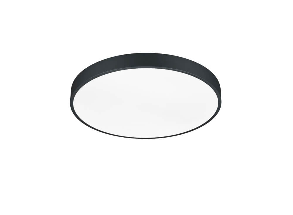 Trio Zwarte plafonniereWaco Ø 49cm - 627415032