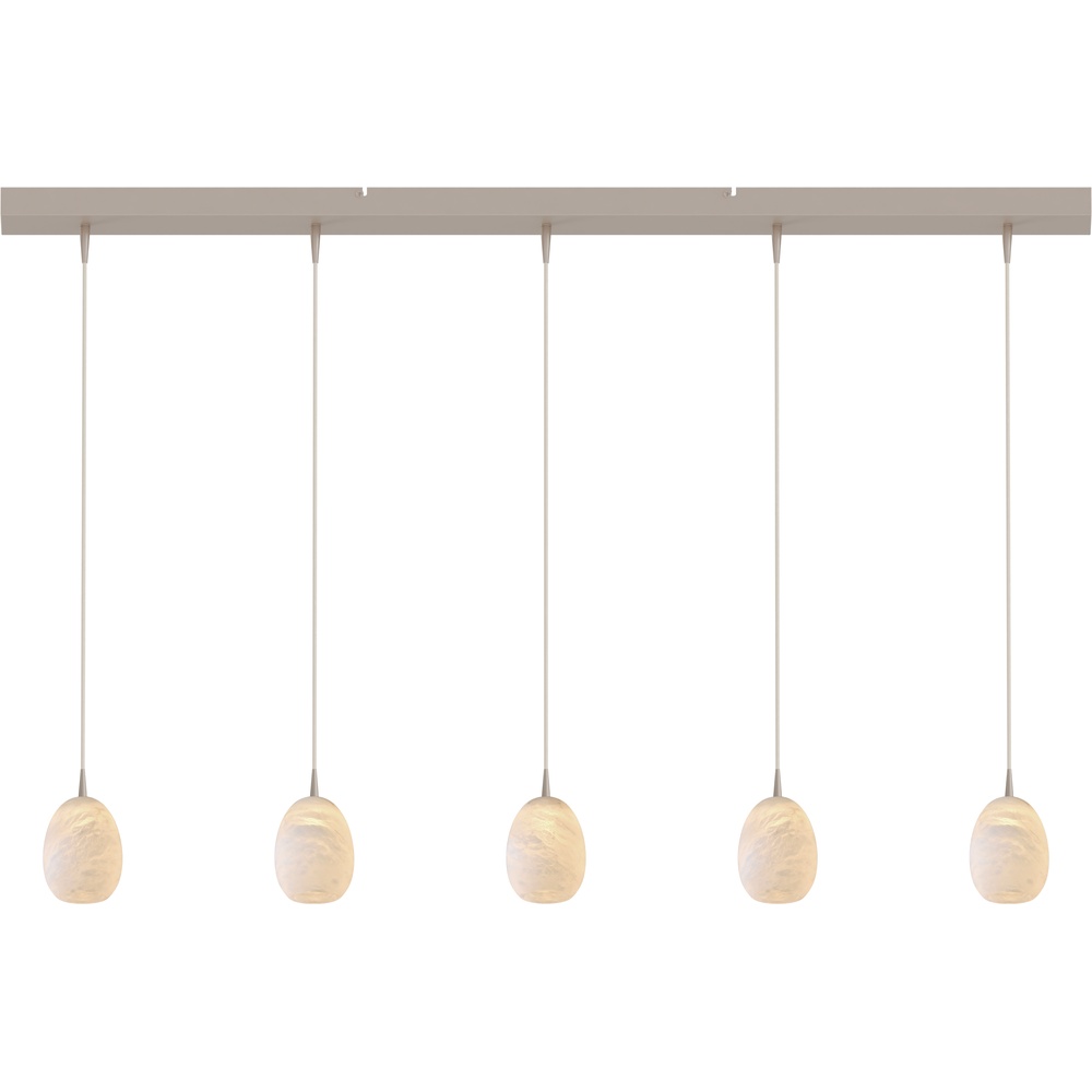 Design hanglamp Alta 5-lichts beige terra