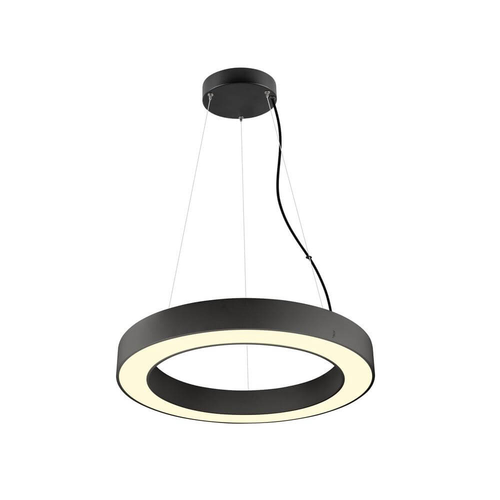 SLV Zwarte hanglampMedo Ring 60 Ø 60cm - 1008591