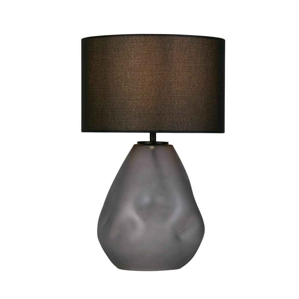 Searchlight Schemerlamp Devon zwart met kap - EU65420BK