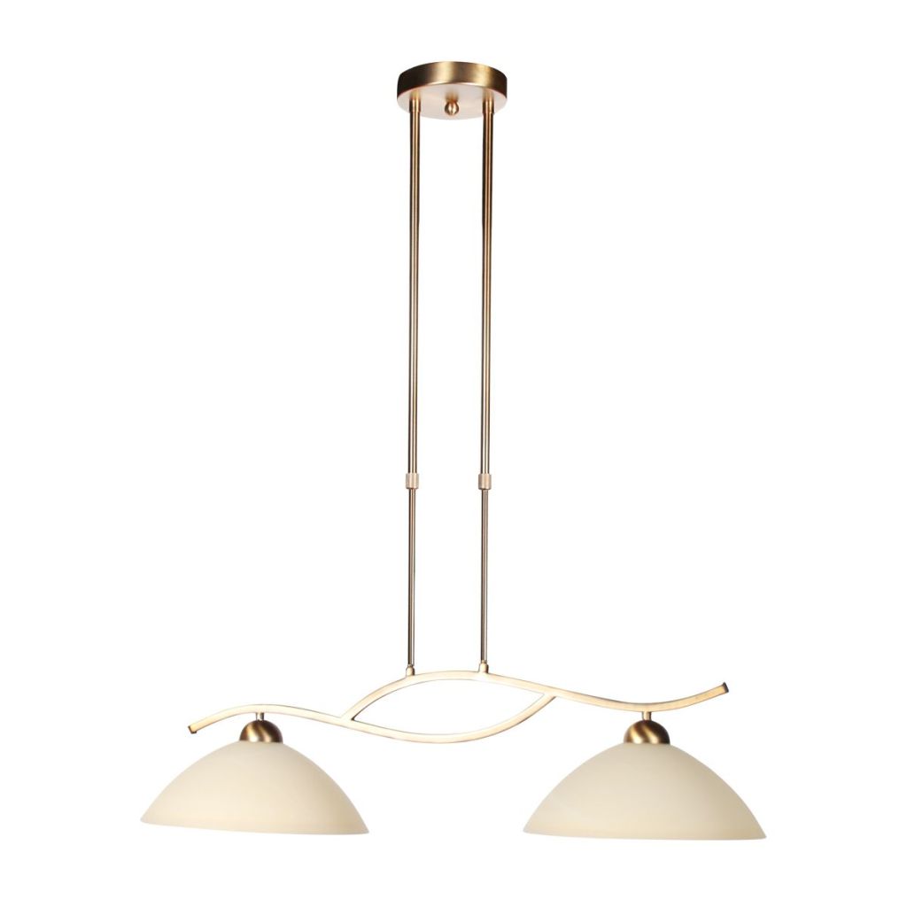 Steinhauer Klassieke hanglampAnthea 2-lichts brons - 4325BR