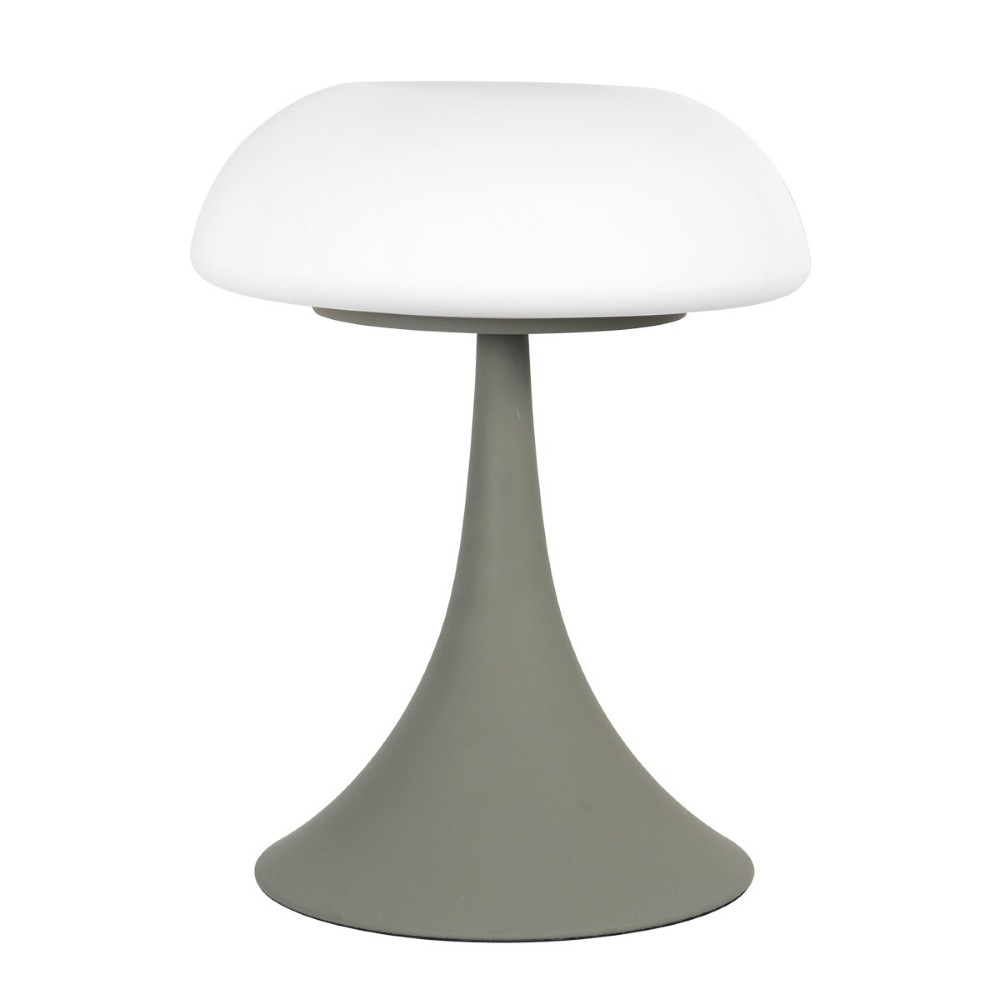Tafellamp Ancilla grijs met wit glas Steinhauer 8712746191929
