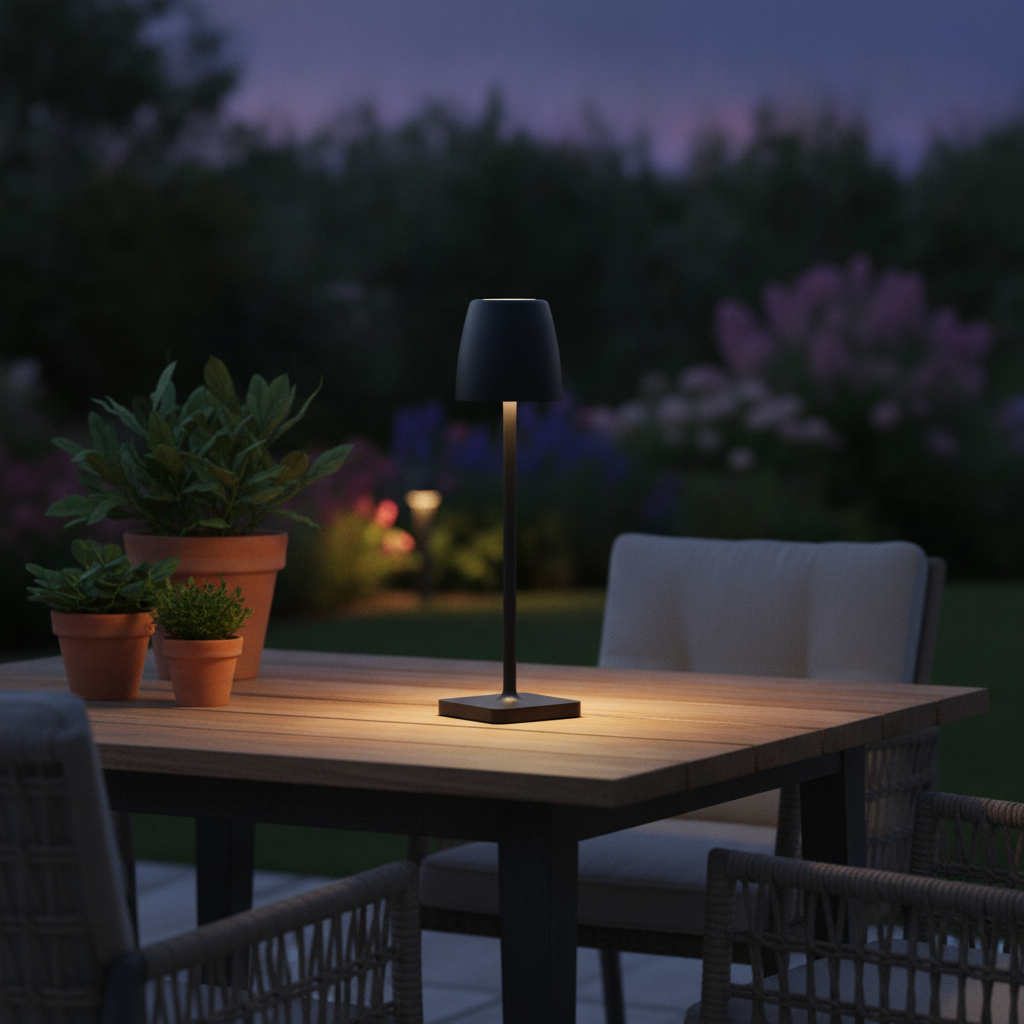 Lyora TafellampColt antraciet oplaadbaar - 108993