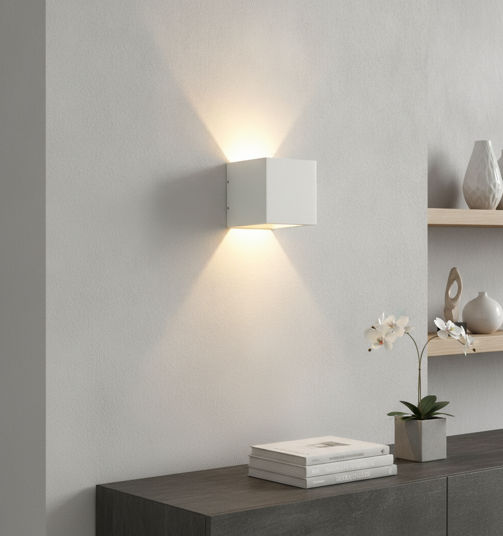 Artdelight Dim-to-warm wandspotCube-Dtw - WL CUBE-DTW WI