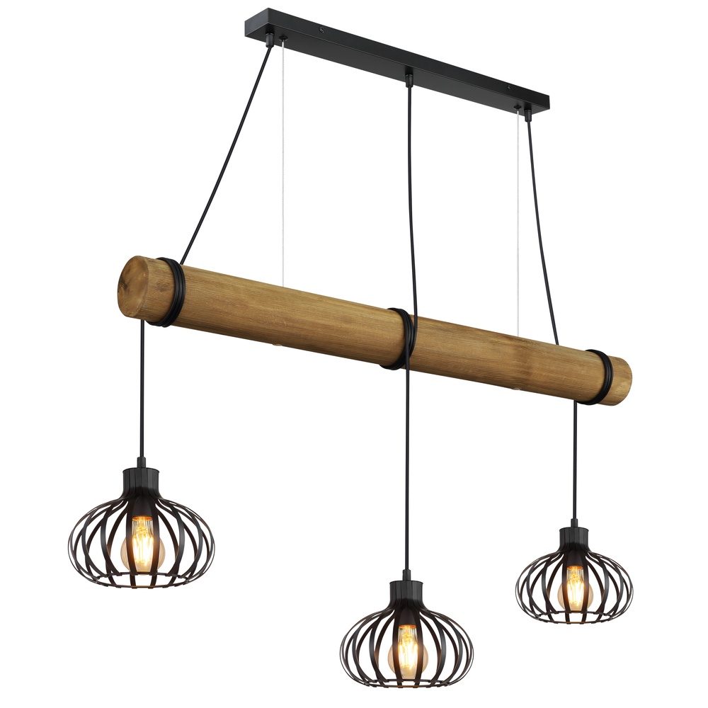 Globo 3-lichts hanglamp Caldwell eettafel - 153262-3