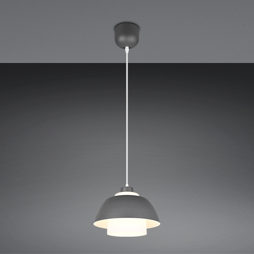 Trio Design hanglampTilos antraciet Ø 30cm - R36501942