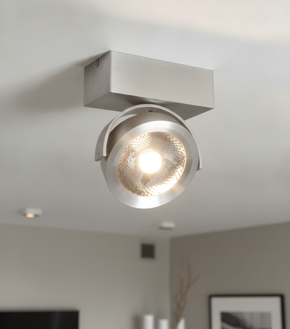 Led opbouwspot Dutchess 13w - 2700K - 16cm metaalgrijs