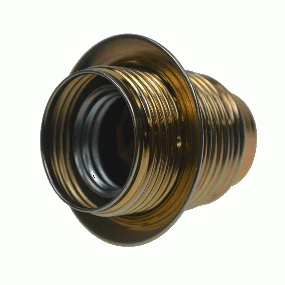 Fitting E27 - Base messing met 2 ringen Vtac 8717692021801