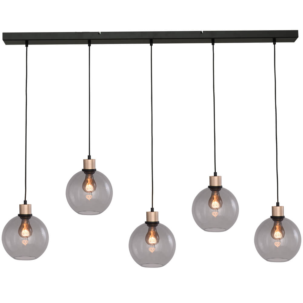 Masterlight Hanglamp Lazise 5x Ø 20cm goud - 2641-05-02-130-5-20