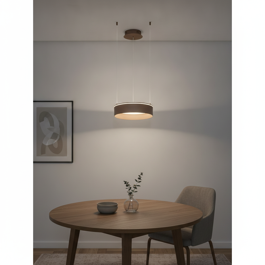 Lyora Moderne hanglampOlivia zand bruin Ø 40cm - 9040001