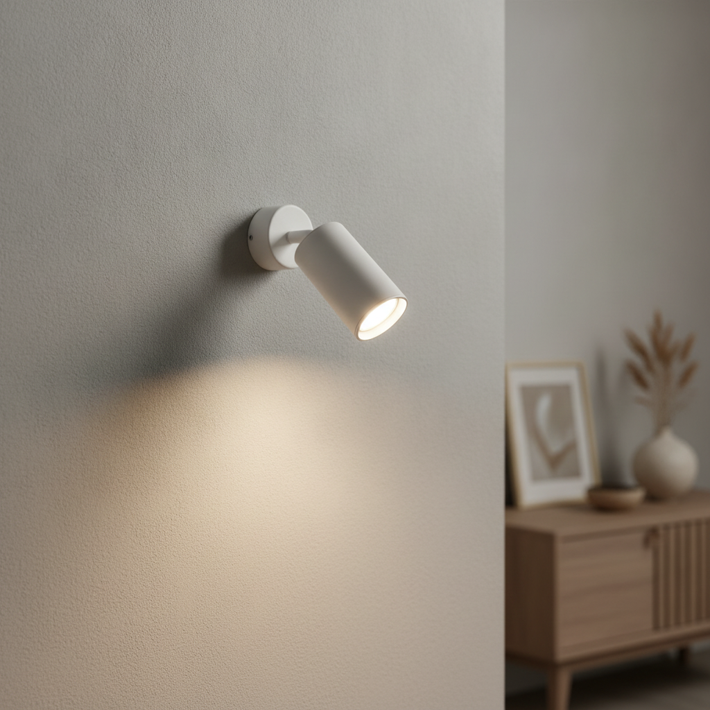 Lyora WandspotWan rond wit - 110575