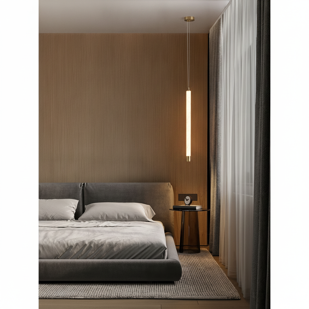 Lyora Moderne hanglampMuse goud met zand bruin travertin - 9004010