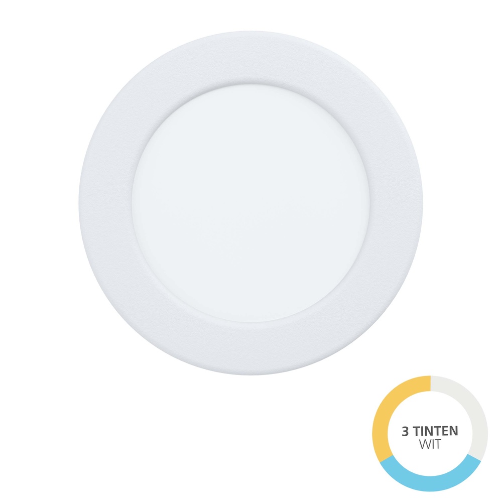 Eglo Inbouw lamp Fueva 6 rond - wit - Ø 11,9cm - 901396