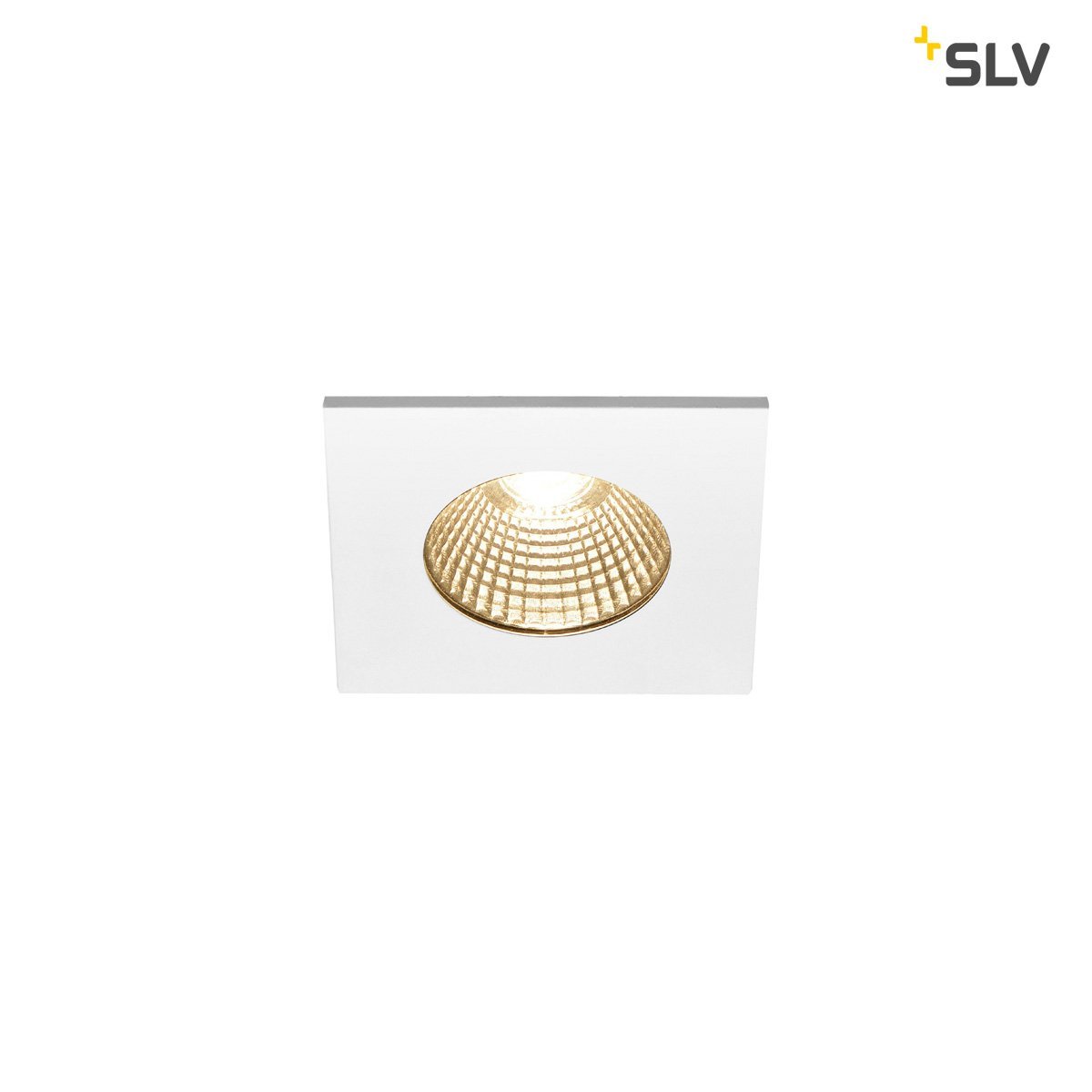 SLV Vierkante inbouwspot Patta 8cm - 7,3w - 1800-3000K wit - 1002102