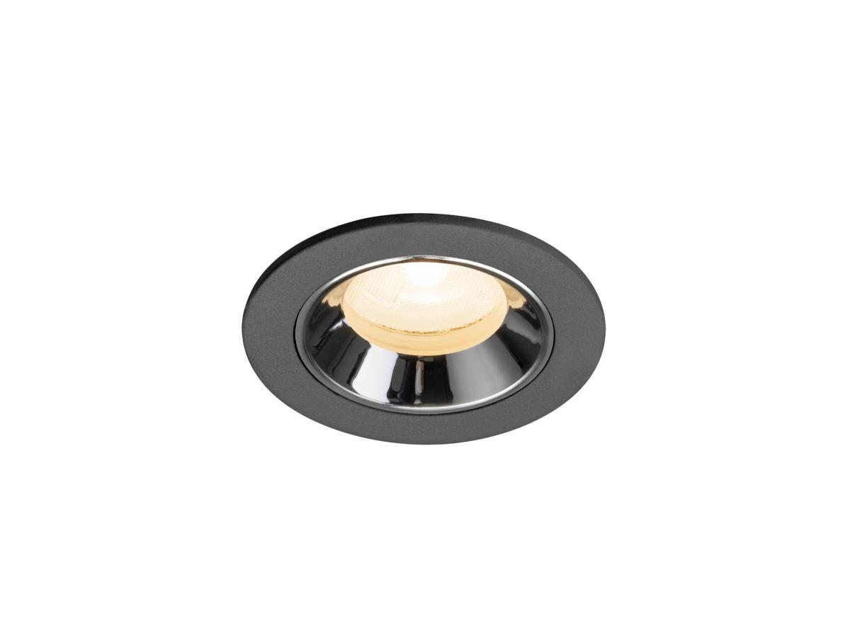 SLV InbouwspotNuminos XS zwart/chroom 2700K - 20gr - 1009273