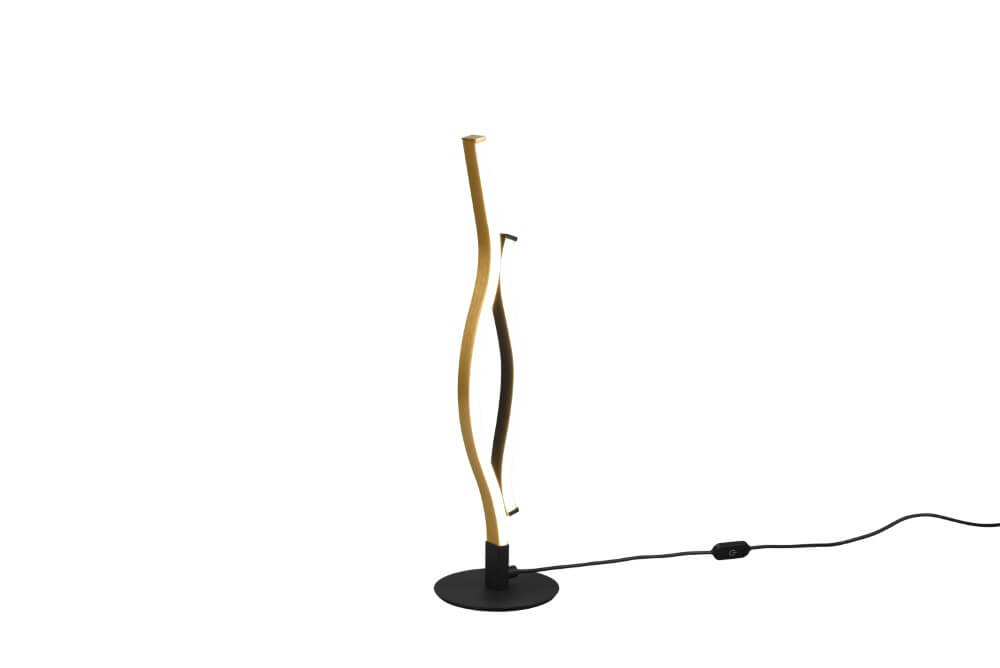 Trio TafellampBlaze zwart met goud - 541210208