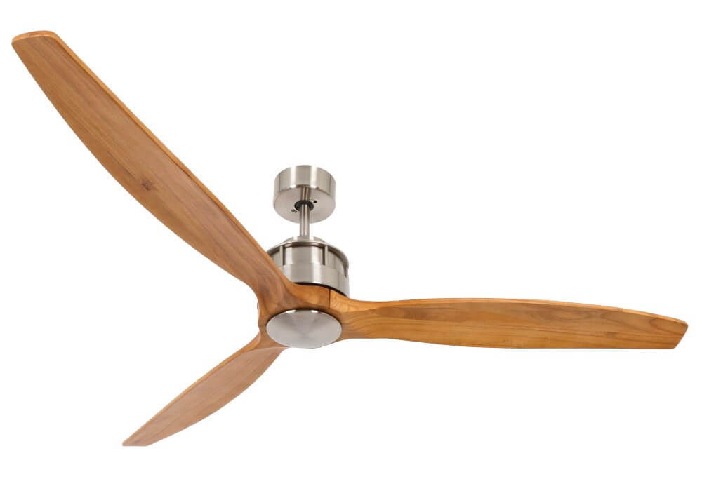 Beacon Houten plafondventilator met RVSAirfusion Akmani Ø 152cm - 210506 afbeelding