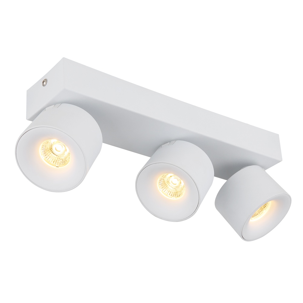 Globo Strakke plafondlamp Rae 3-lichts wit - 56961-3W