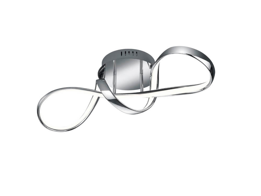 Trio Led plafondlampPerugia chroom - R67091106