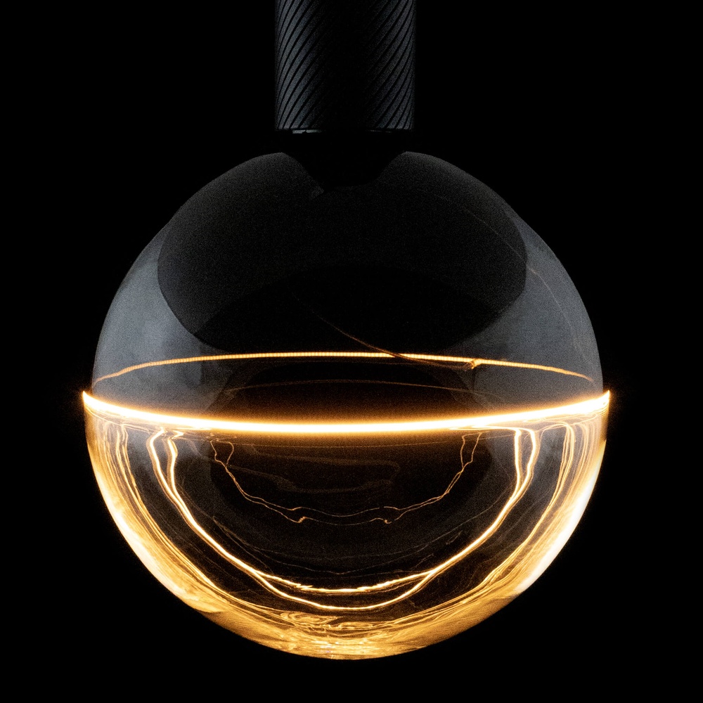 Segula Lichtbron zwart en helderIllusion 6W - E27 - 260lm - 1900K - Ø 19cm - SG-55121