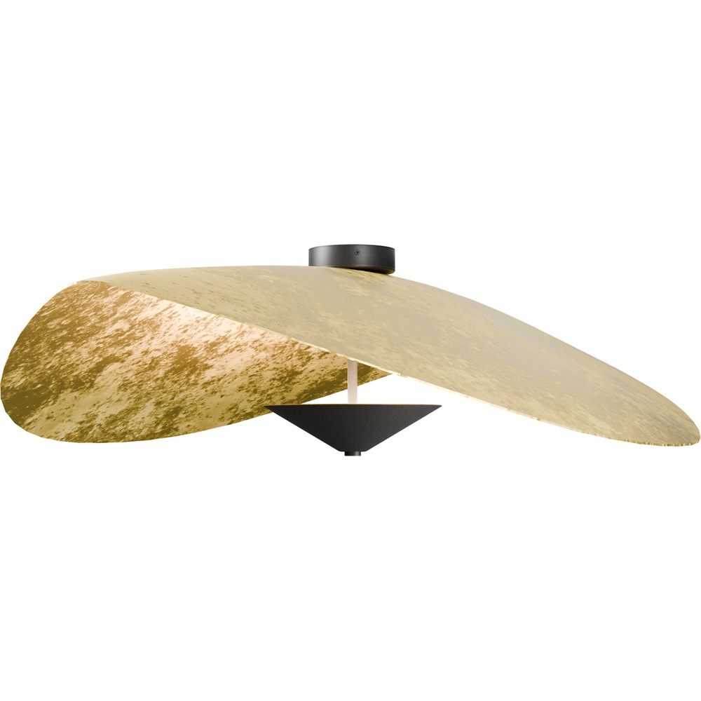 Masterlight Ø 90cm led plafondlamp Lente bladgoud - 5100-05-08-90