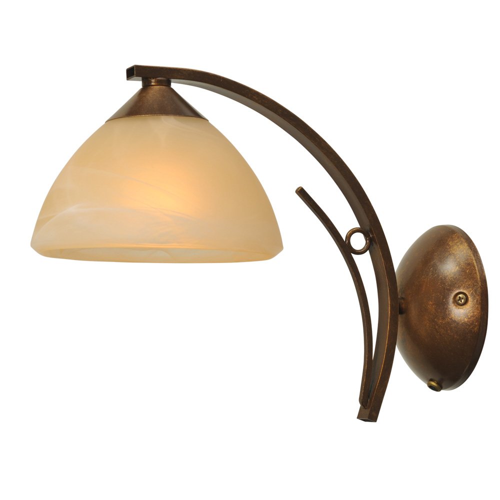 Masterlight Wandlamp Bolzano 17cm bronsbruin - 3935-21-34