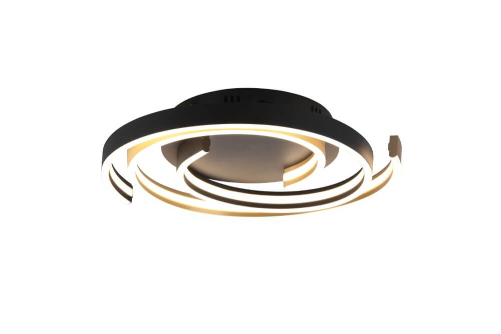 Trio Dimbare plafondlampCaya goud met zwart - 641910208