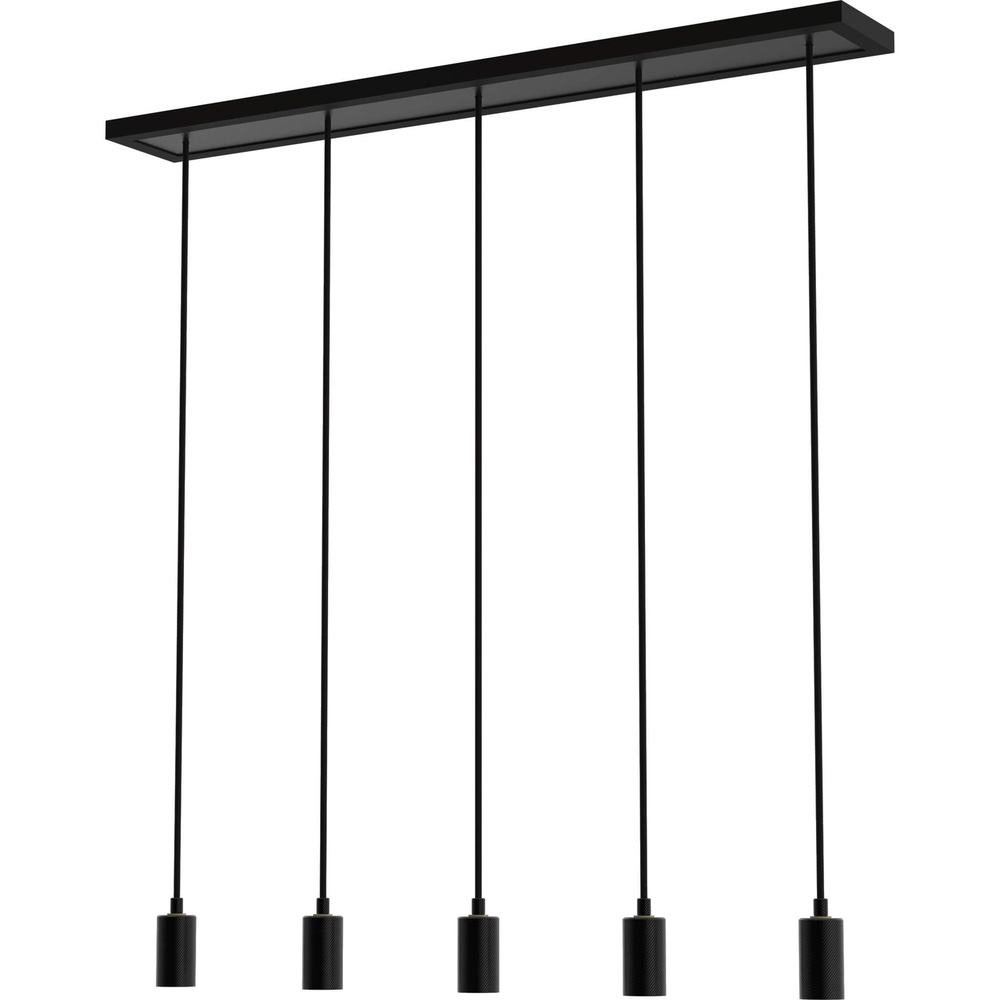 Segula Zwarte hanglampMadox 5-lichts recht - SG-70168