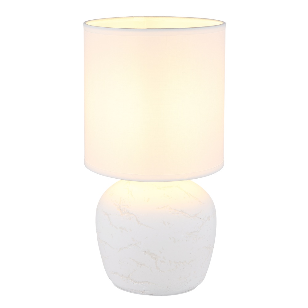 Globo Design schemerlampMarble wit - 21739W