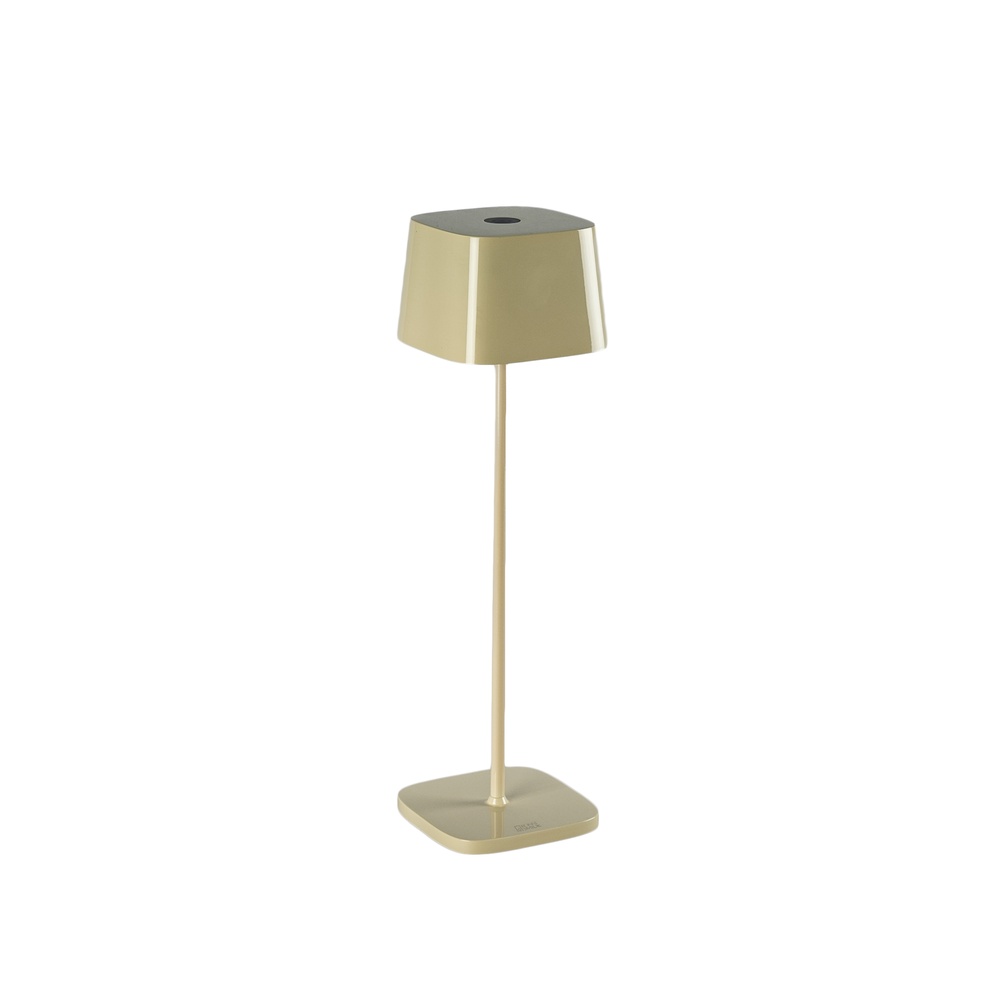KonstSmide Tafellamp Capri zand bruin glans oplaadbaar - 7814-333