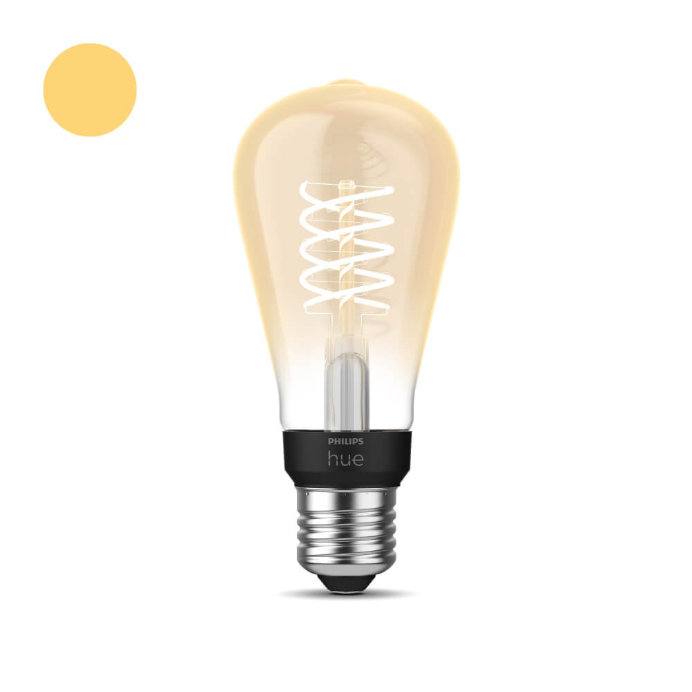Philips LichtbronHue - E27 - 7W - White 13,5cm hoog - 929003051701