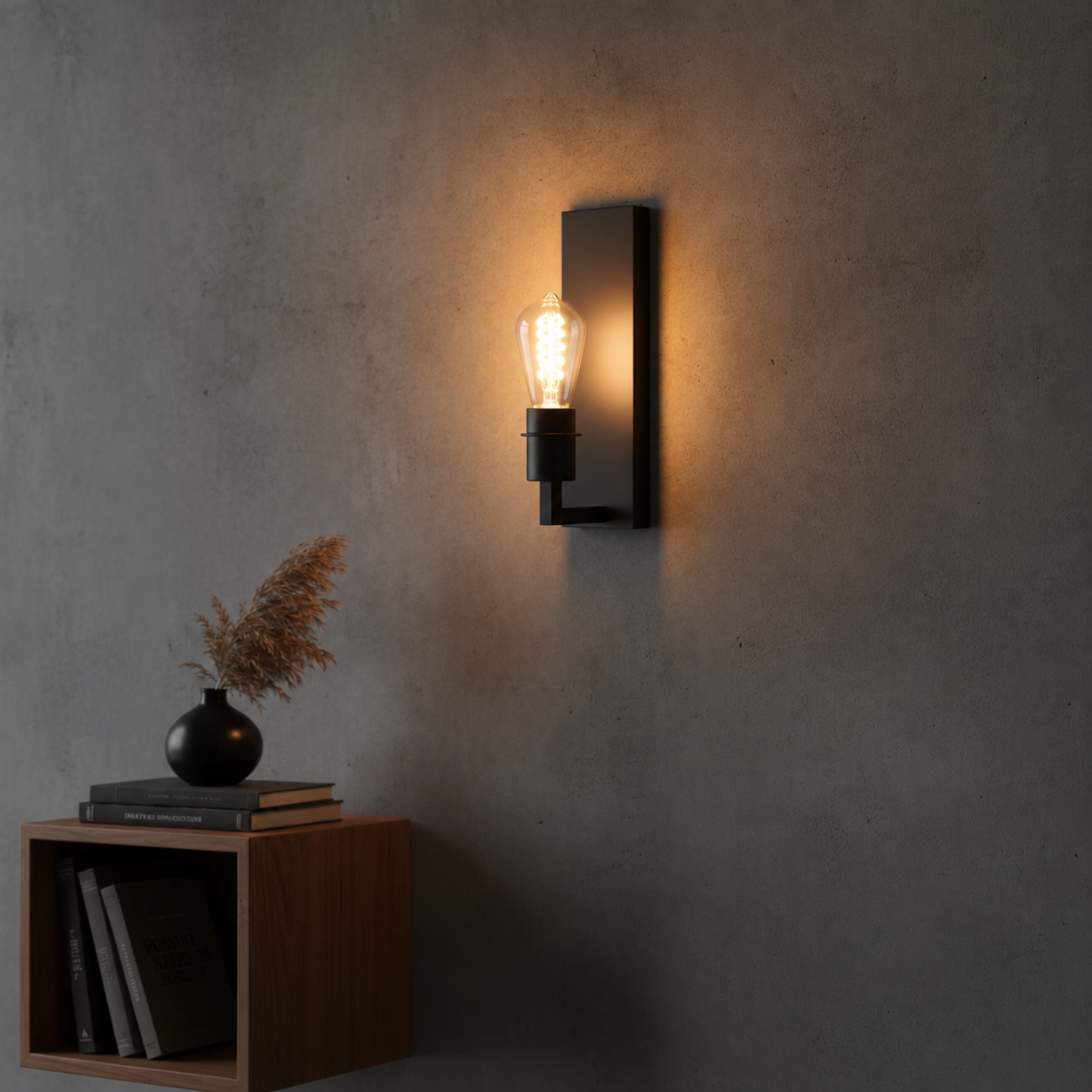 Artdelight Wandlamp Movano zwart - WL 4004 ZW