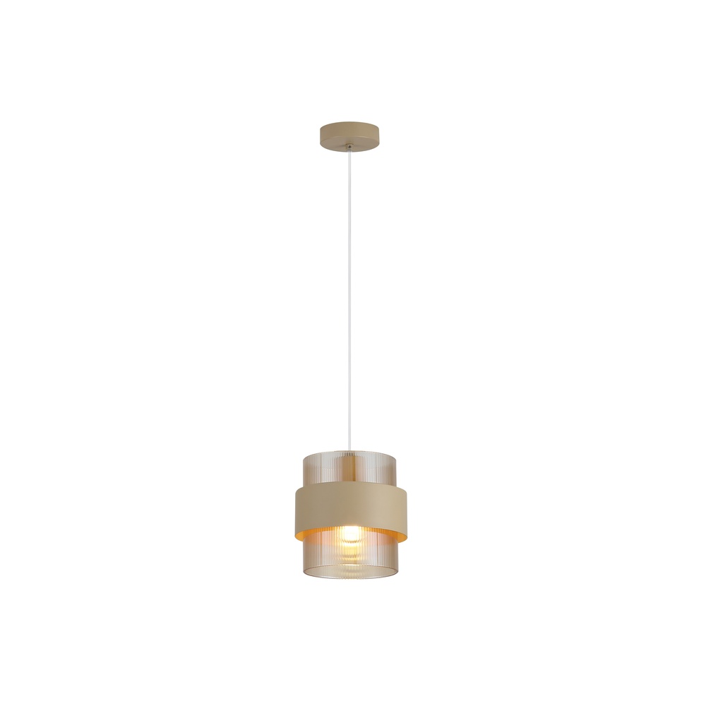 Searchlight Hanglamp Royal 1-lichts zand bruin - 82431-1SA